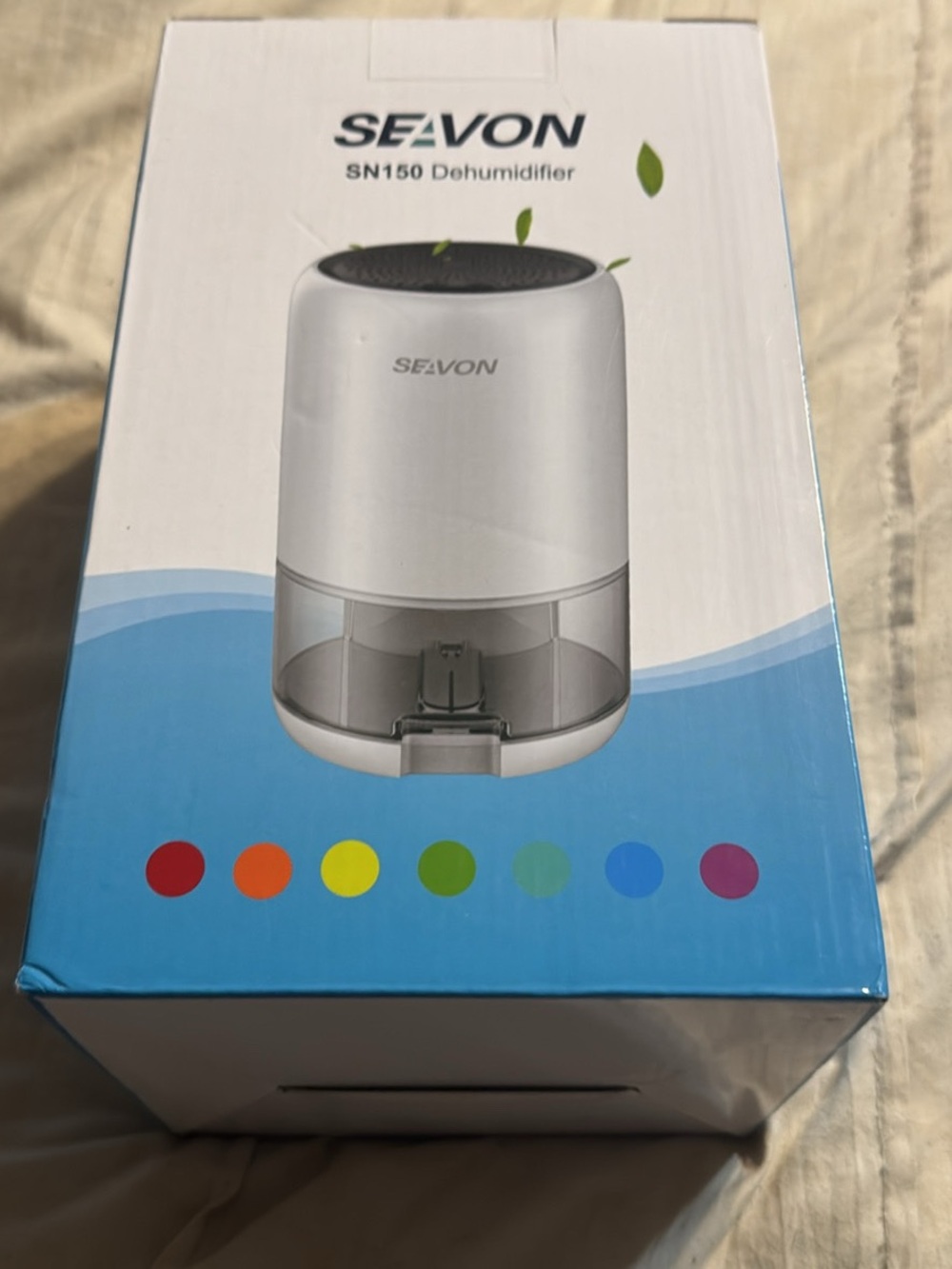 SEAVON SN150 Compact White Dehumidifier